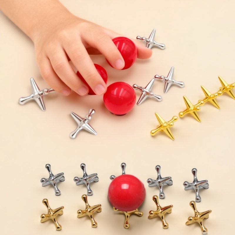 Party Games Jack - Mini Metal Classic Jack Game Set