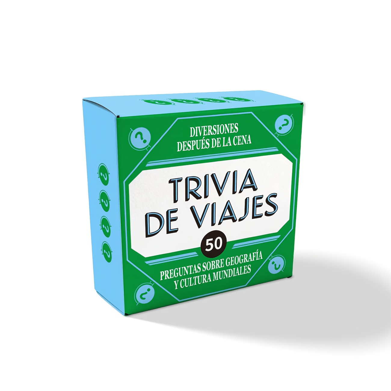 Party Games Quiz For Adults - Mini Size Spanish Travel Trivia Card