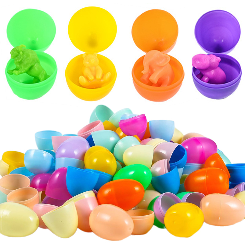 Party Games Egg - 12/24Pcs Empty Easter Eggs Plastic Fillable