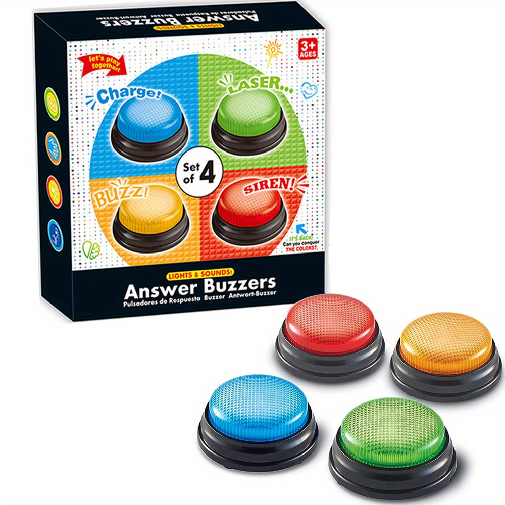 4pcs Lights and Sounds Buzzers - đánh giá và giá Party Games Quiz