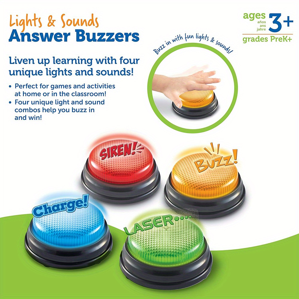 4pcs Lights and Sounds Buzzers - đánh giá và giá Party Games Quiz