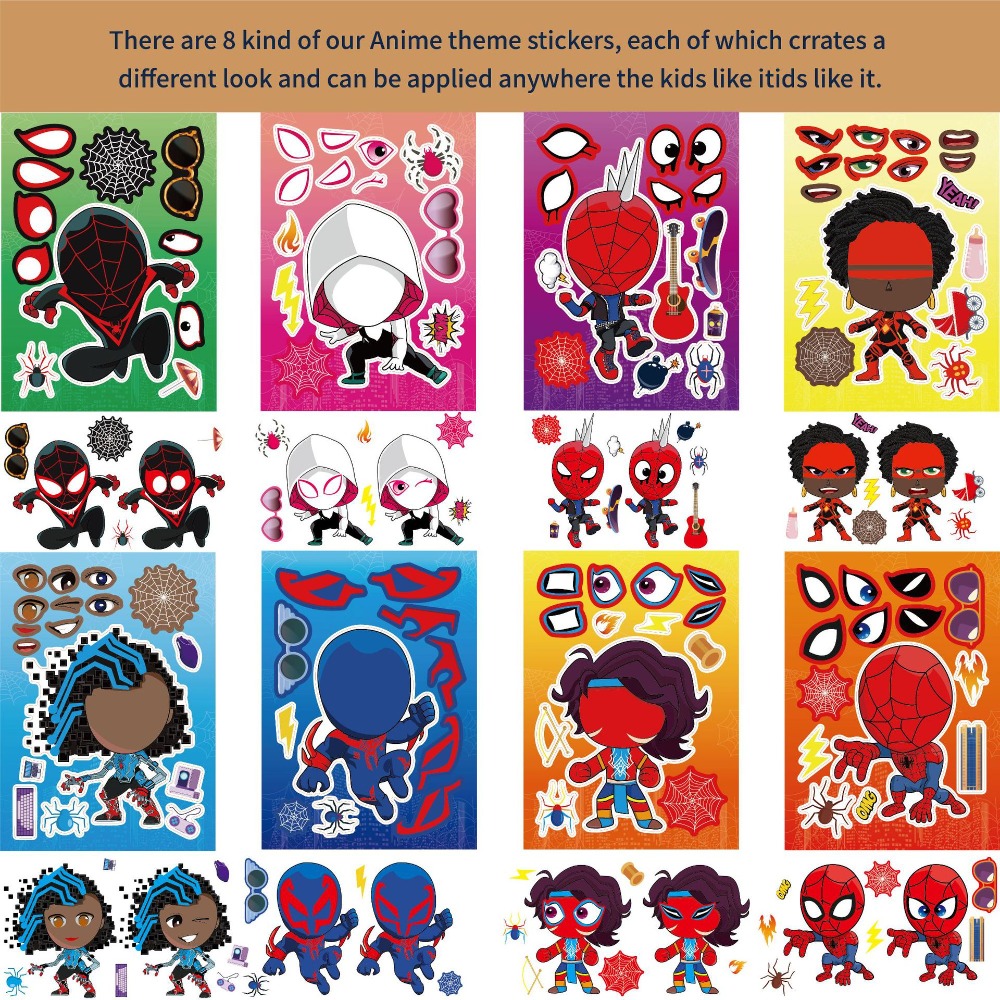 8/24pcs Spider Man  Puzzle Sti - đánh giá và giá Party Games Quiz