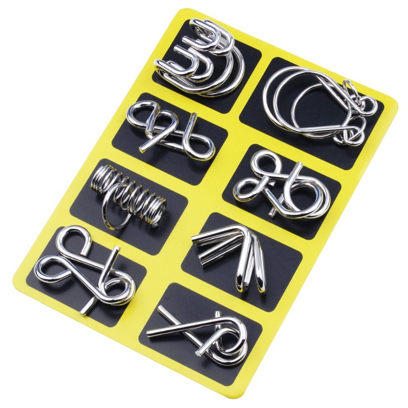 8 Pieces Metal Puzzle Set Clas - đánh giá và giá Party Games Quiz