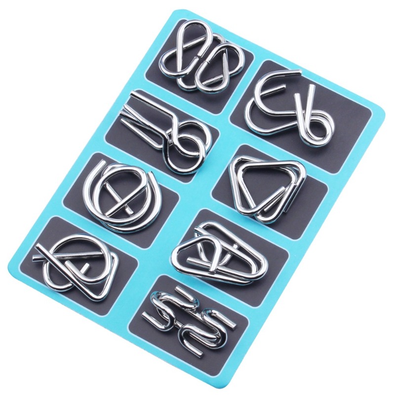 8 Pieces Metal Puzzle Set Clas - đánh giá và giá Party Games Quiz