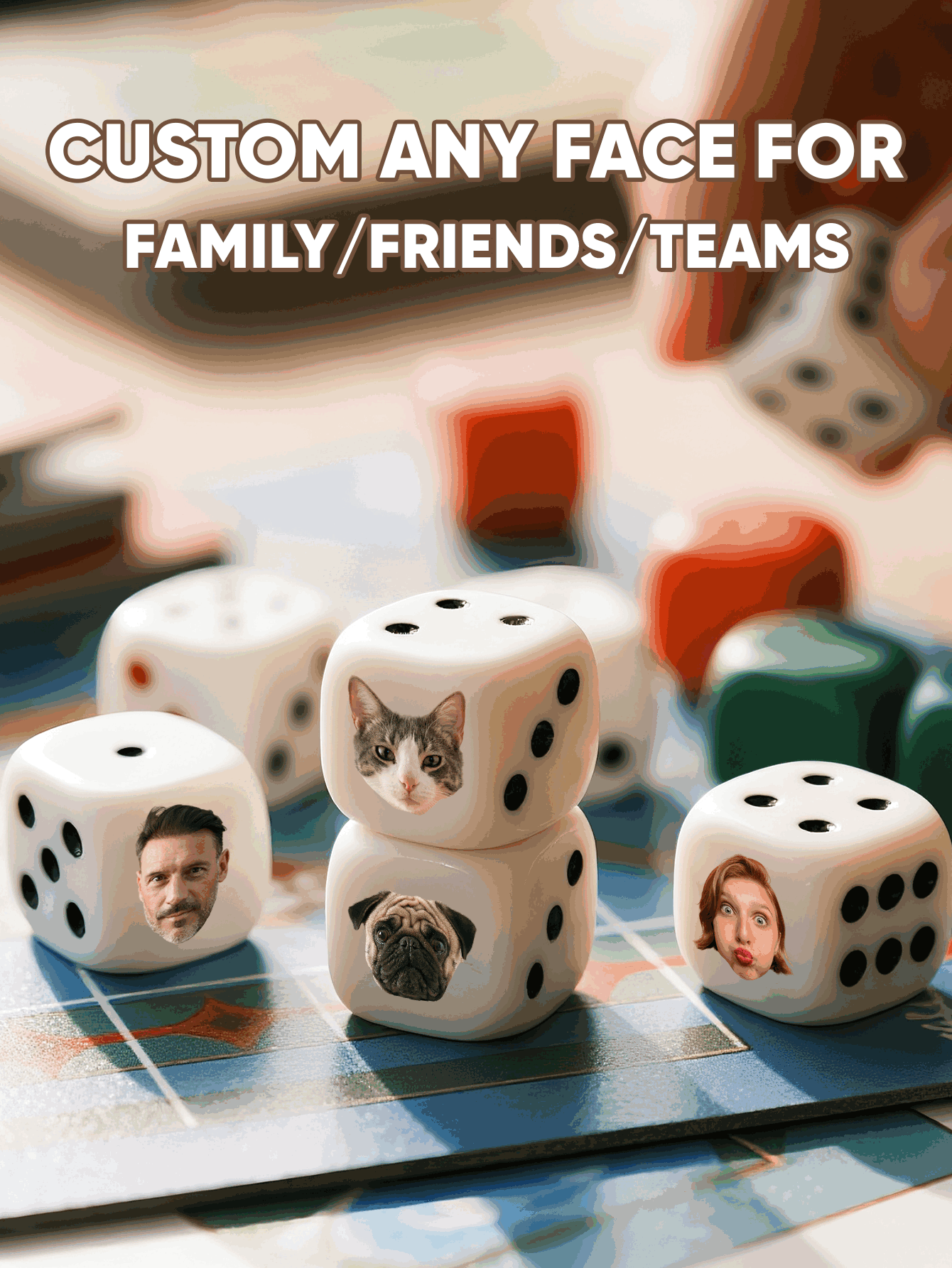 Custom Face Dice Personalized  - đánh giá và giá Party Games For Adults