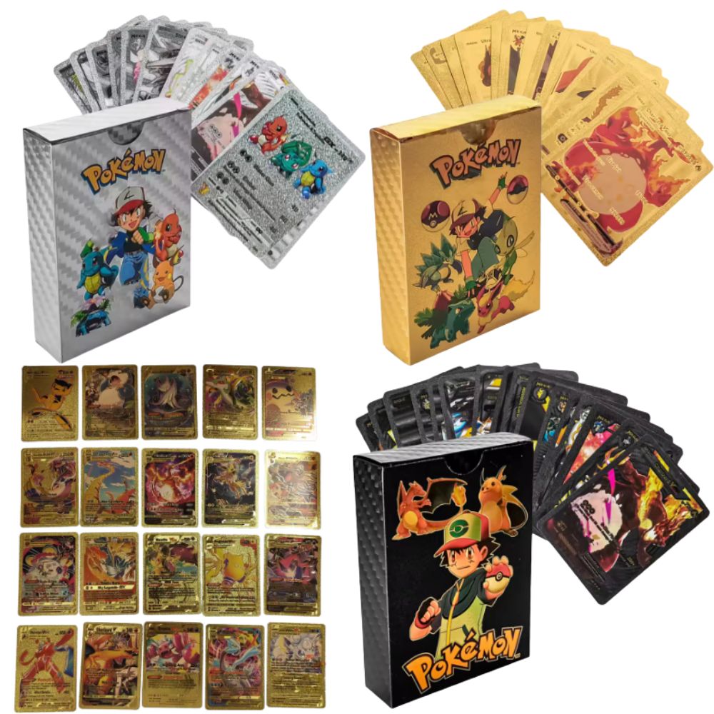 New 55PCS Pokémon Cards Vmax G - đánh giá và giá Party Games In Spanish