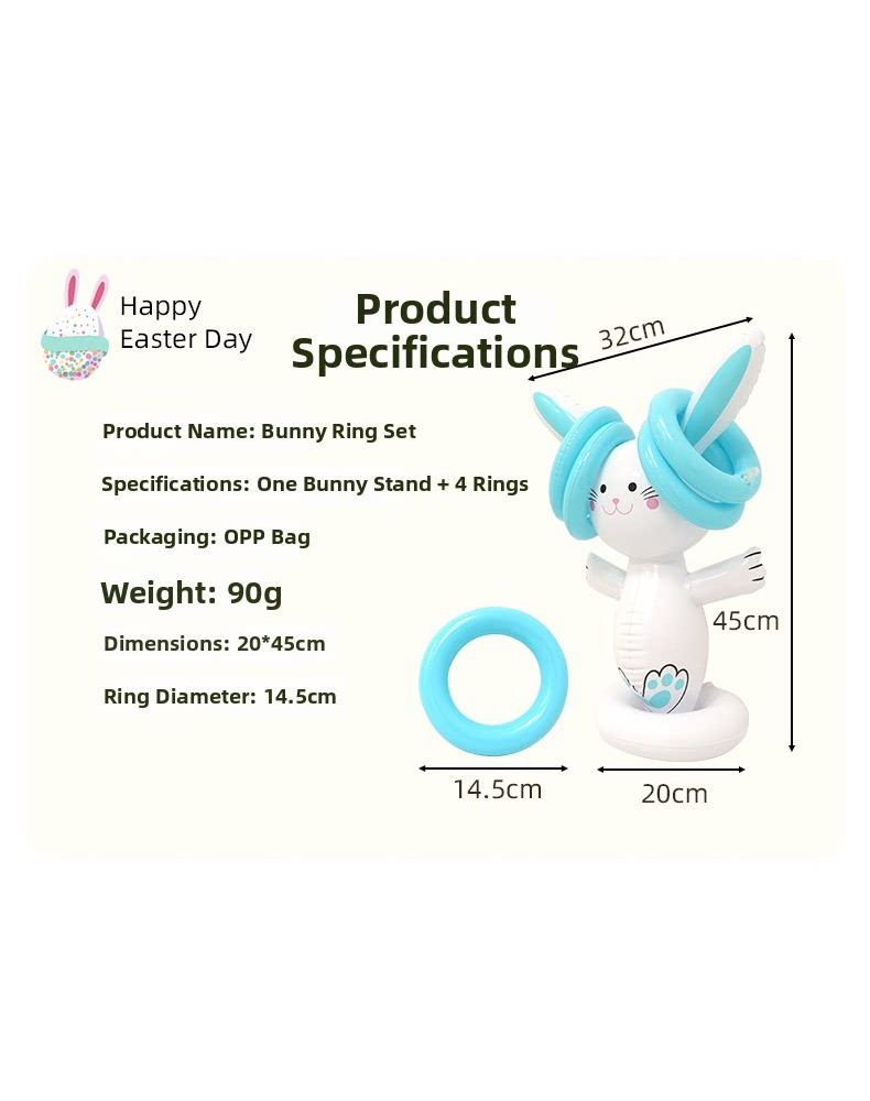 Easter Inflatable Bunny Ring T - đánh giá và giá Party Games Egg