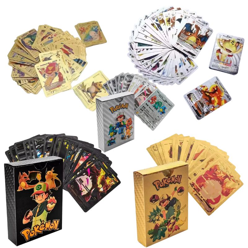 55PCS Cards Vmax GX Gold Foil  - đánh giá và giá Party Games In Spanish