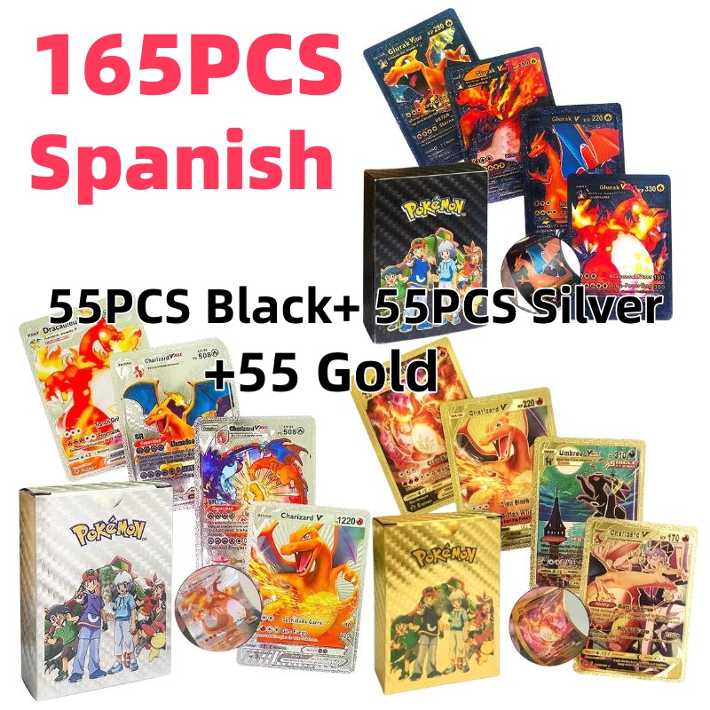 55PCS Pokemon Cards Vmax GX Go - đánh giá và giá Party Games In Spanish